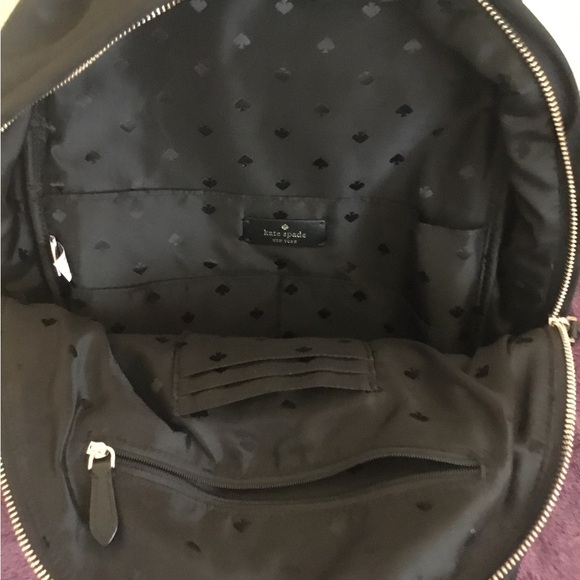 EUC Kate Spade Chelsea Large Black Nylon Backpack - Picture 6 of 15